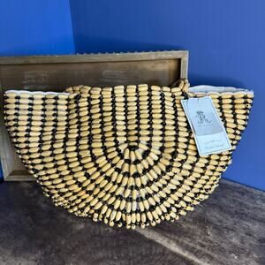 Vintage Rachel Ashwell Summer Beaded Tote Bag